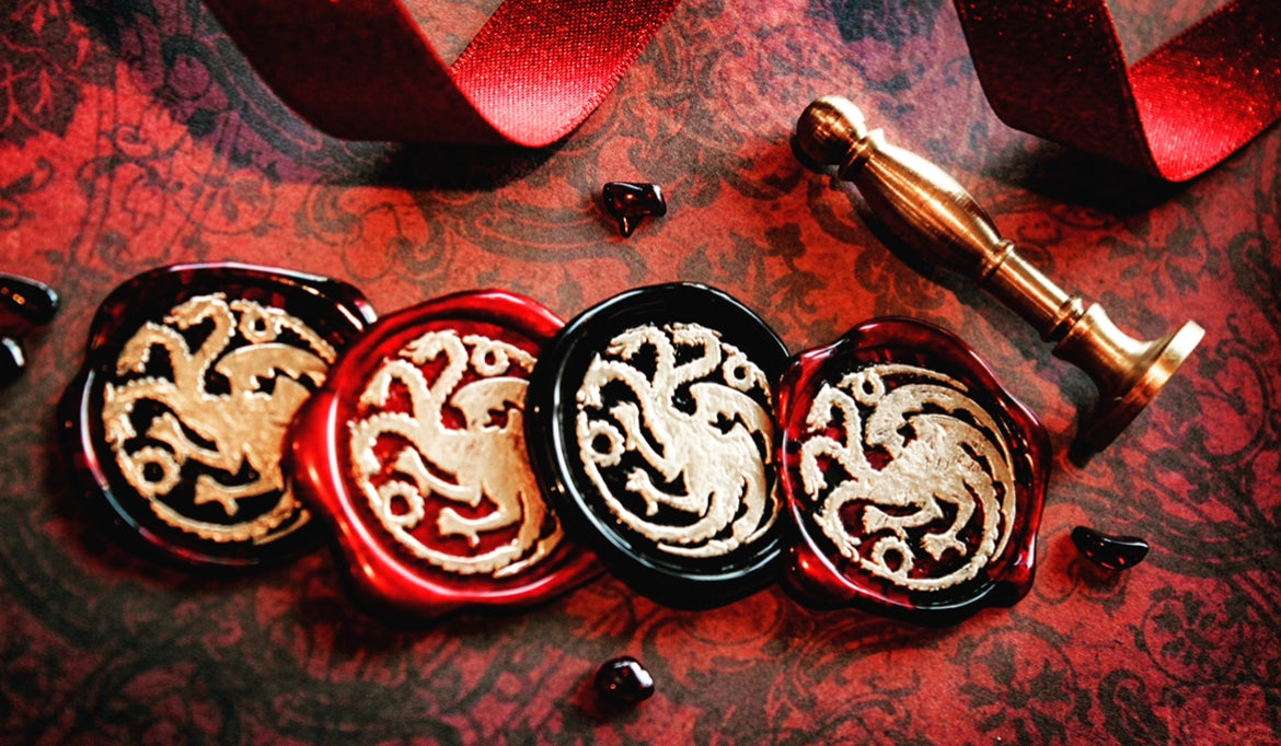 The Fire & Blood - Wax Seal Set (Game of Thrones/House of the Dragon)