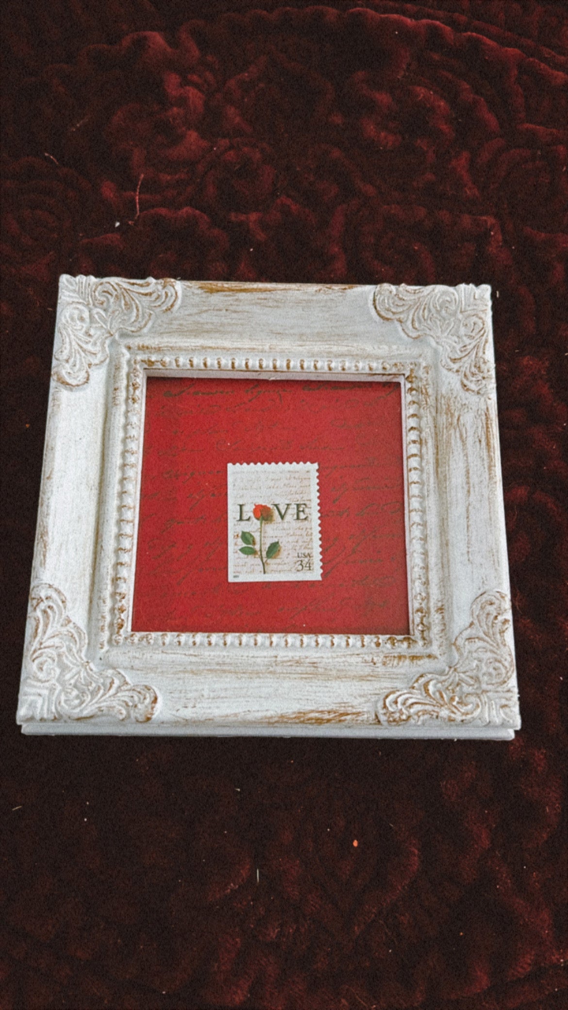 READY TO SHIP - Postage Stamp Art Frames